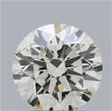 Natural Diamond 0.50 Carats, Round with Excellent Cut, J Color, SI1 Clarity and Certified by IGI