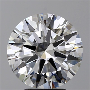 Picture of Natural Diamond 4.07 Carats, Round with Excellent Cut, F Color, VS2 Clarity and Certified by GIA