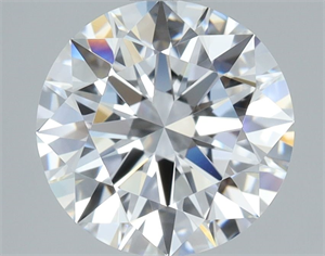 Picture of Natural Diamond 1.39 Carats, Round with Excellent Cut, D Color, FL Clarity and Certified by GIA