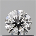 Natural Diamond 0.40 Carats, Round with Very Good Cut, I Color, SI1 Clarity and Certified by GIA