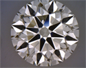 Natural Diamond 2.51 Carats, Round with Excellent Cut, K Color, VVS2 Clarity and Certified by GIA