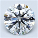 Natural Diamond 2.02 Carats, Round with Excellent Cut, F Color, SI1 Clarity and Certified by GIA