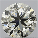 Natural Diamond 0.50 Carats, Round with Good Cut, K Color, SI1 Clarity and Certified by GIA