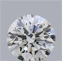 Natural Diamond 0.42 Carats, Round with Excellent Cut, H Color, SI1 Clarity and Certified by GIA