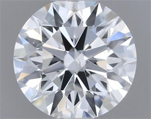 Picture of Natural Diamond 0.40 Carats, Round with Excellent Cut, E Color, VS2 Clarity and Certified by GIA