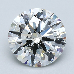 Picture of Natural Diamond 3.03 Carats, Round with Excellent Cut, G Color, SI2 Clarity and Certified by GIA