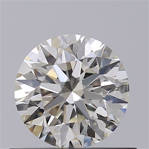 Picture of Natural Diamond 0.57 Carats, Round with Excellent Cut, K Color, VS1 Clarity and Certified by GIA