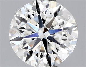 Picture of Natural Diamond 0.40 Carats, Round with Very Good Cut, H Color, SI1 Clarity and Certified by GIA