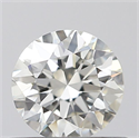 Natural Diamond 0.50 Carats, Round with Excellent Cut, J Color, VVS2 Clarity and Certified by GIA