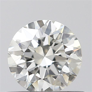 Picture of Natural Diamond 0.50 Carats, Round with Excellent Cut, J Color, VVS2 Clarity and Certified by GIA