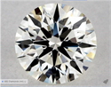 Natural Diamond 0.53 Carats, Round with Excellent Cut, K Color, VVS2 Clarity and Certified by GIA