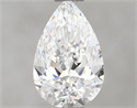 Natural Diamond 0.80 Carats, Pear with  Cut, D Color, VVS2 Clarity and Certified by GIA