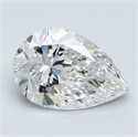 Natural Diamond 1.50 Carats, Pear with  Cut, G Color, VS1 Clarity and Certified by GIA