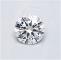 Natural Diamond 0.58 Carats, Round with Very Good Cut, F Color, I1 Clarity and Certified by GIA