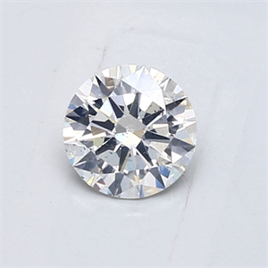 Picture of Natural Diamond 0.58 Carats, Round with Very Good Cut, F Color, I1 Clarity and Certified by GIA