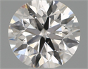 Natural Diamond 0.50 Carats, Round with Excellent Cut, H Color, SI1 Clarity and Certified by IGI