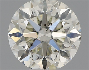 Picture of Natural Diamond 0.42 Carats, Round with Very Good Cut, I Color, SI2 Clarity and Certified by IGI