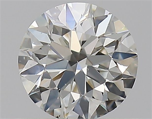 Picture of Natural Diamond 0.40 Carats, Round with Excellent Cut, I Color, VS2 Clarity and Certified by GIA