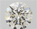 Natural Diamond 0.50 Carats, Round with Very Good Cut, K Color, VS1 Clarity and Certified by GIA