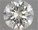 Natural Diamond 3.01 Carats, Round with Excellent Cut, K Color, VS2 Clarity and Certified by GIA