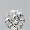 Natural Diamond 0.52 Carats, Round with Excellent Cut, J Color, SI2 Clarity and Certified by GIA