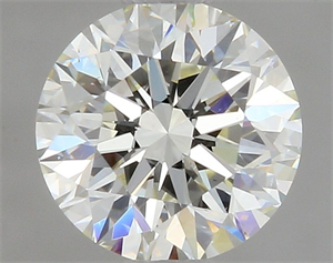 Picture of Natural Diamond 0.52 Carats, Round with Excellent Cut, K Color, VS1 Clarity and Certified by GIA