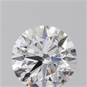 Natural Diamond 0.40 Carats, Round with Very Good Cut, D Color, I1 Clarity and Certified by GIA