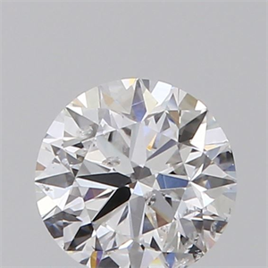 Picture of Natural Diamond 0.40 Carats, Round with Very Good Cut, D Color, I1 Clarity and Certified by GIA