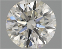 Natural Diamond 0.50 Carats, Round with Excellent Cut, H Color, SI1 Clarity and Certified by IGI