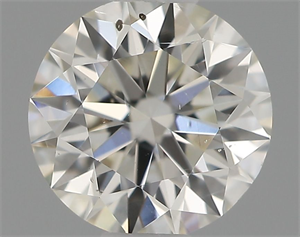 Picture of Natural Diamond 0.50 Carats, Round with Excellent Cut, H Color, SI1 Clarity and Certified by IGI