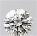 Natural Diamond 0.40 Carats, Round with Excellent Cut, J Color, VS2 Clarity and Certified by IGI