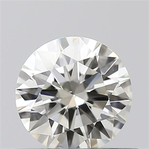 Picture of Natural Diamond 0.40 Carats, Round with Excellent Cut, J Color, VS2 Clarity and Certified by IGI