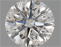 Natural Diamond 0.55 Carats, Round with Excellent Cut, E Color, SI2 Clarity and Certified by IGI