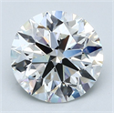 Natural Diamond 2.31 Carats, Round with Excellent Cut, G Color, VS1 Clarity and Certified by GIA