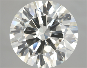 Picture of Natural Diamond 6.08 Carats, Round with Excellent Cut, K Color, VVS1 Clarity and Certified by IGI