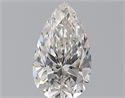 Natural Diamond 0.71 Carats, Pear with  Cut, G Color, VVS1 Clarity and Certified by GIA