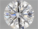 Natural Diamond 0.42 Carats, Round with Excellent Cut, G Color, IF Clarity and Certified by GIA