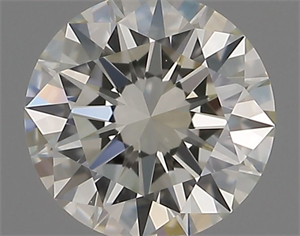 Picture of Natural Diamond 0.41 Carats, Round with Excellent Cut, J Color, VVS2 Clarity and Certified by IGI