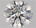 Natural Diamond 2.01 Carats, Round with Excellent Cut, D Color, VVS1 Clarity and Certified by GIA