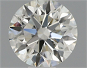 Natural Diamond 0.40 Carats, Round with Excellent Cut, H Color, VS2 Clarity and Certified by IGI