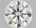 Natural Diamond 0.40 Carats, Round with Very Good Cut, I Color, VVS2 Clarity and Certified by GIA