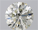 Natural Diamond 2.40 Carats, Round with Excellent Cut, J Color, VS1 Clarity and Certified by IGI