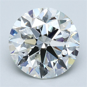 Picture of Natural Diamond 3.40 Carats, Round with Excellent Cut, H Color, VS1 Clarity and Certified by GIA