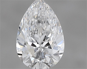 Picture of Natural Diamond 0.47 Carats, Pear with  Cut, D Color, VS1 Clarity and Certified by IGI