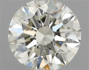 Picture of Natural Diamond 0.50 Carats, Round with Excellent Cut, K Color, SI1 Clarity and Certified by GIA