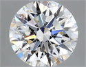 Natural Diamond 0.40 Carats, Round with Excellent Cut, G Color, VVS2 Clarity and Certified by GIA