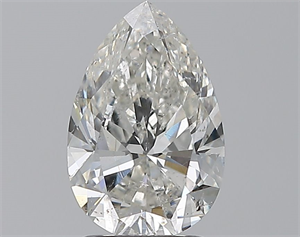 Picture of Natural Diamond 2.01 Carats, Pear with  Cut, H Color, SI2 Clarity and Certified by GIA