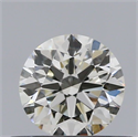 Natural Diamond 0.40 Carats, Round with Excellent Cut, K Color, VVS2 Clarity and Certified by GIA