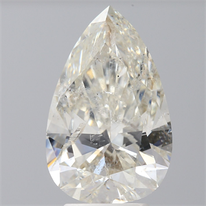 Picture of Natural Diamond 3.44 Carats, Pear with  Cut, J Color, I1 Clarity and Certified by IGI