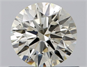 Natural Diamond 0.60 Carats, Round with Excellent Cut, J Color, SI1 Clarity and Certified by IGI